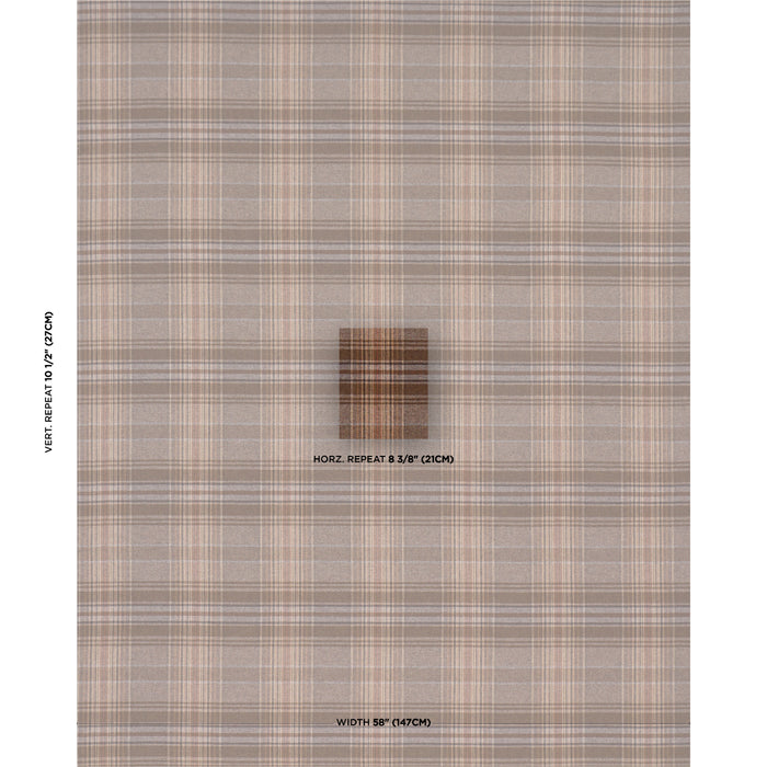 Schumacher Campbell Plaid Terra Fabric Sample 86580