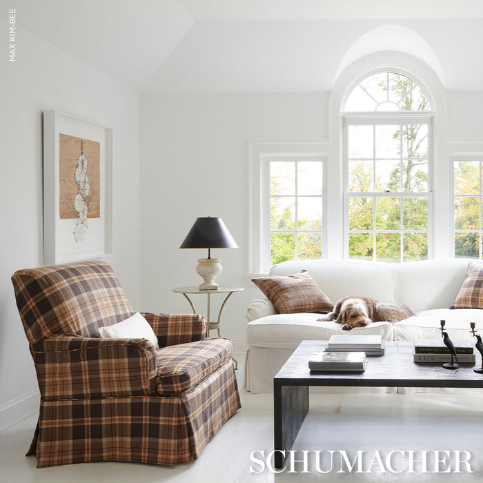 Schumacher Campbell Plaid Terra Fabric Sample 86580