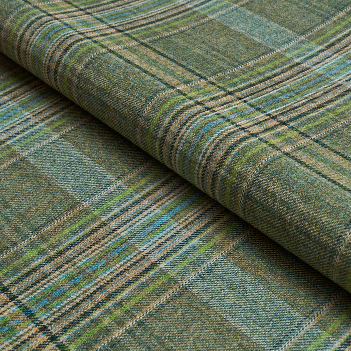 Schumacher Campbell Plaid Forest Fabric Sample 86581