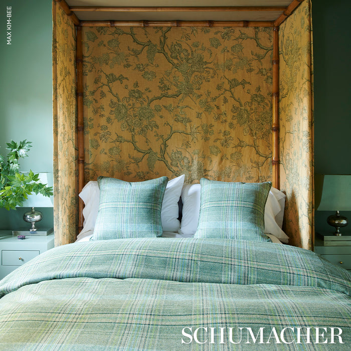 Schumacher Campbell Plaid Forest Fabric Sample 86581