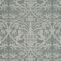 Schumacher Dougal Damask Mist Fabric 86592