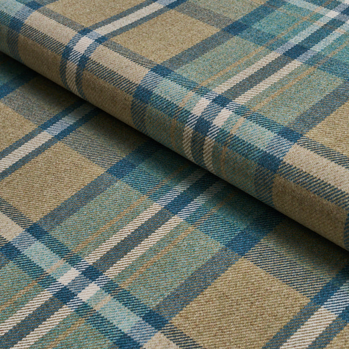 Schumacher Harris Merino Plaid Leaf Fabric 86610