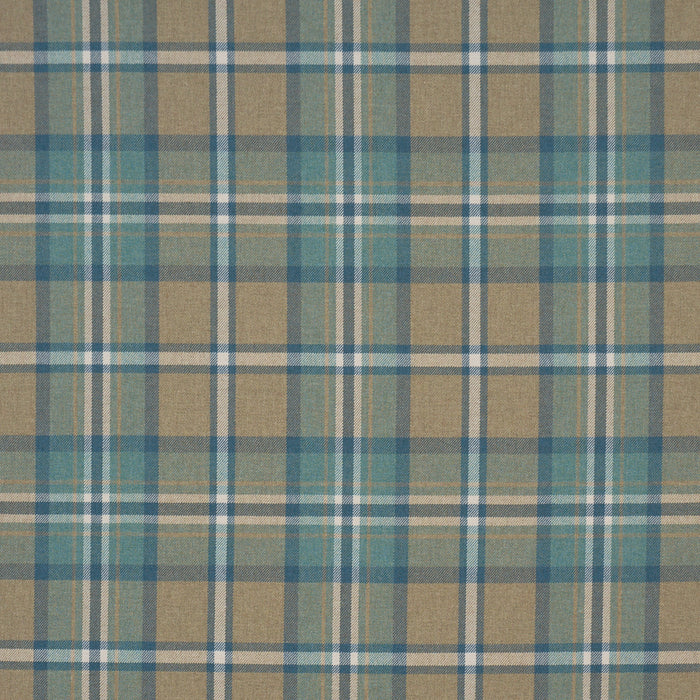 Schumacher Harris Merino Plaid Leaf Fabric Sample 86610