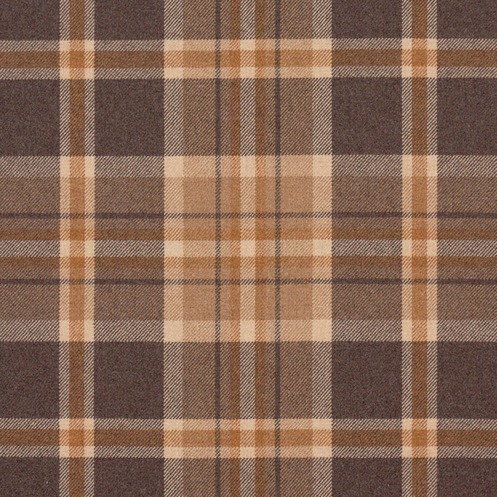 Schumacher Harris Merino Plaid Spice Fabric 86611