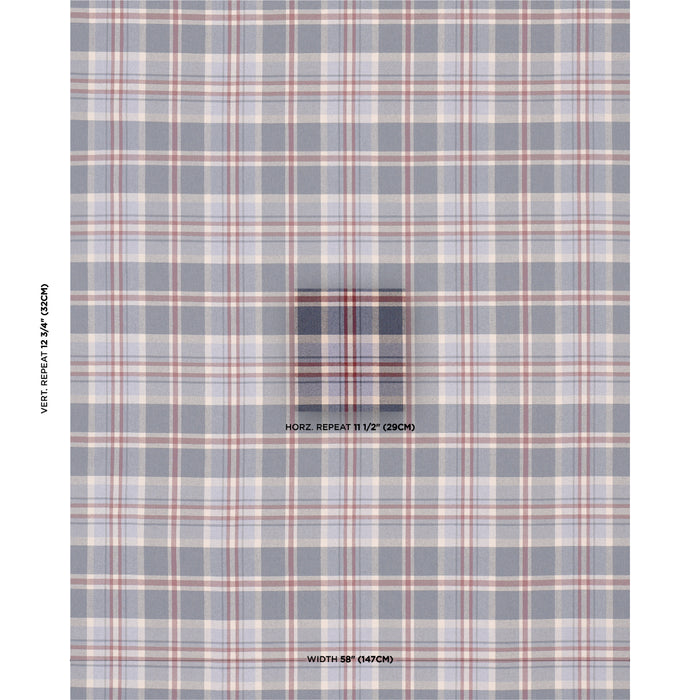 Schumacher Harris Merino Plaid Americana Fabric 86612
