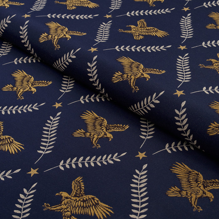 Schumacher Lolaire Navy Fabric 86621