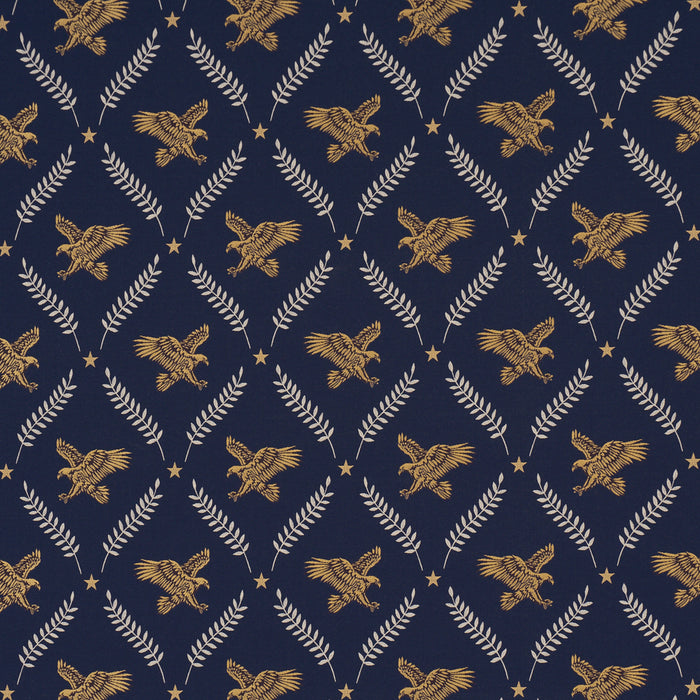 Schumacher Lolaire Navy Fabric 86621