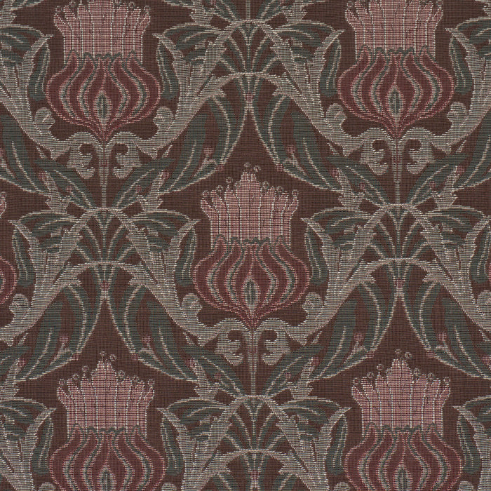 Schumacher Rowallan Trellis Chocolate Fabric Sample 86630