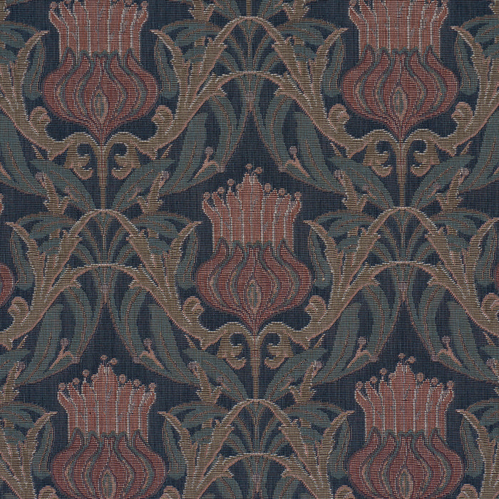 Schumacher Rowallan Trellis Midnight Fabric 86631