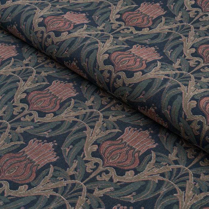 Schumacher Rowallan Trellis Midnight Fabric 86631