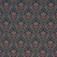 Schumacher Rowallan Trellis Midnight Fabric 86631