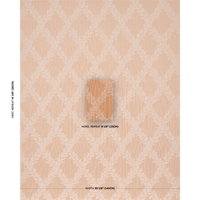 Schumacher Tyninghame Trellis Spice Fabric Sample 86641