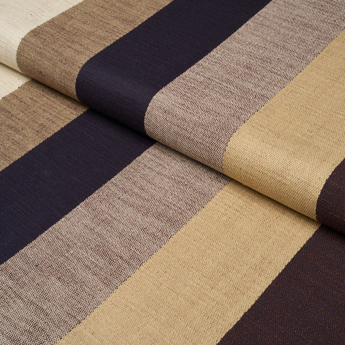 Schumacher Appino Stripe Brown Fabric 86650