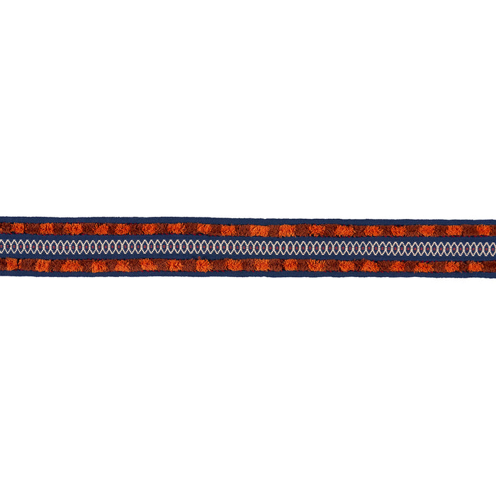 Schumacher Biyan Tape Orange Trim Sample 86661