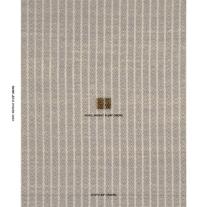 Schumacher Kyara Handwoven Brown & Black Fabric Sample 86680