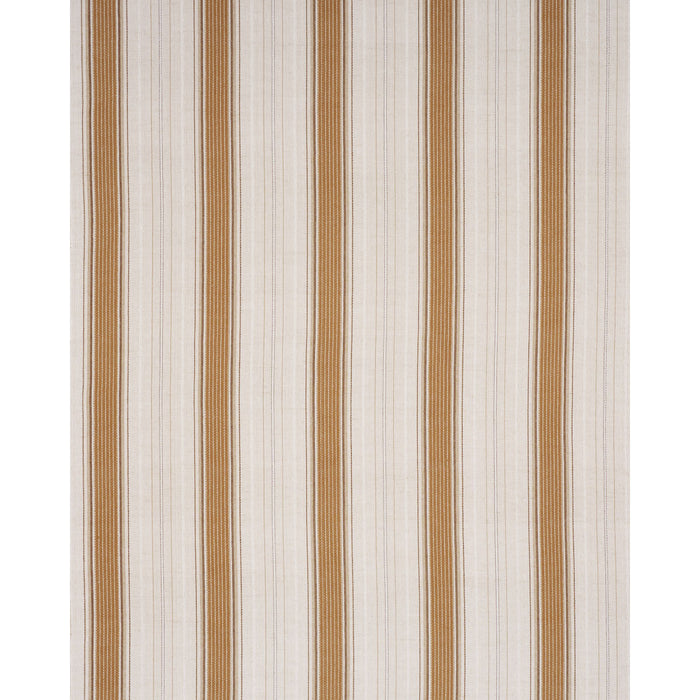 Schumacher Idris Stripe Ochre Fabric Sample 86710