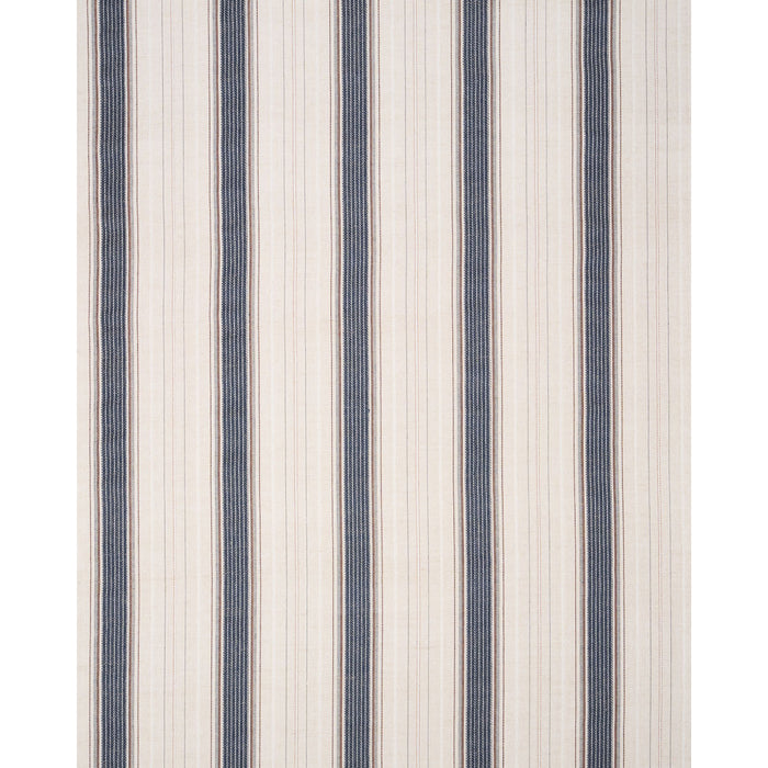 Schumacher Idris Stripe Indigo Fabric Sample 86711