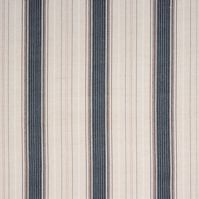 Schumacher Idris Stripe Indigo Fabric Sample 86711