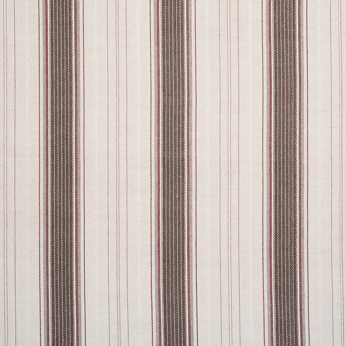 Schumacher Idris Stripe Brown Fabric Sample 86712
