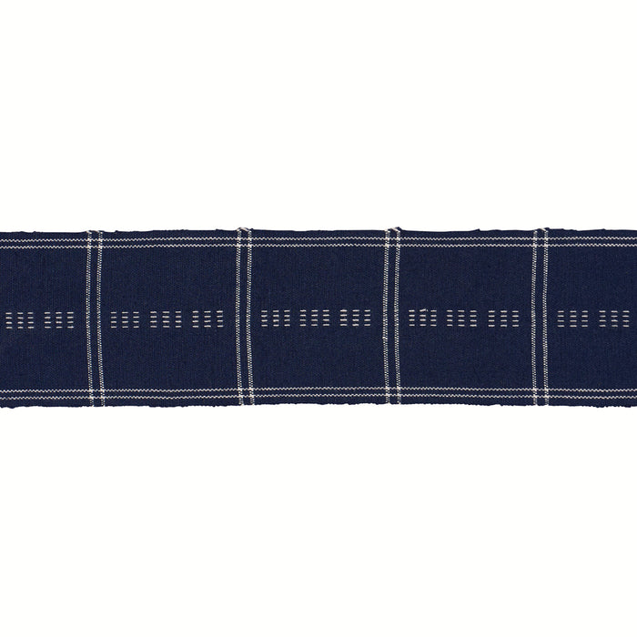 Schumacher Ayan Tape Indigo Trim 86730