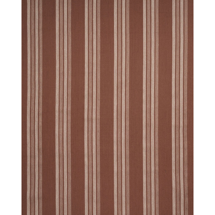 Schumacher Nor Stripe Terracotta Fabric 86741