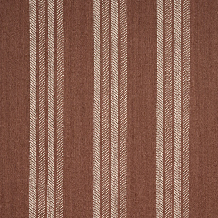 Schumacher Nor Stripe Terracotta Fabric 86741