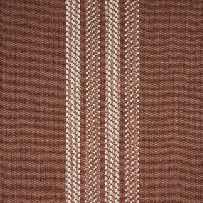 Schumacher Nor Stripe Terracotta Fabric 86741