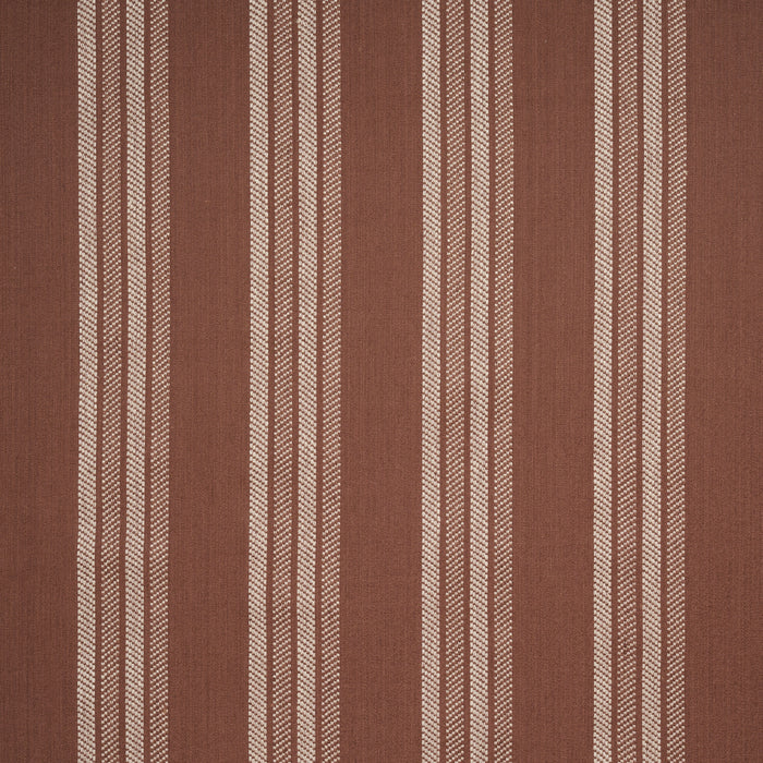Schumacher Nor Stripe Terracotta Fabric 86741