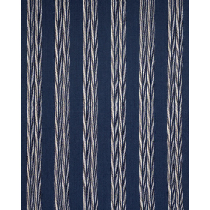 Schumacher Nor Stripe Indigo Fabric 86742