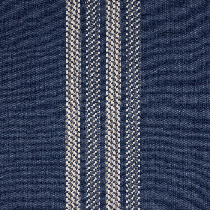 Schumacher Nor Stripe Indigo Fabric 86742