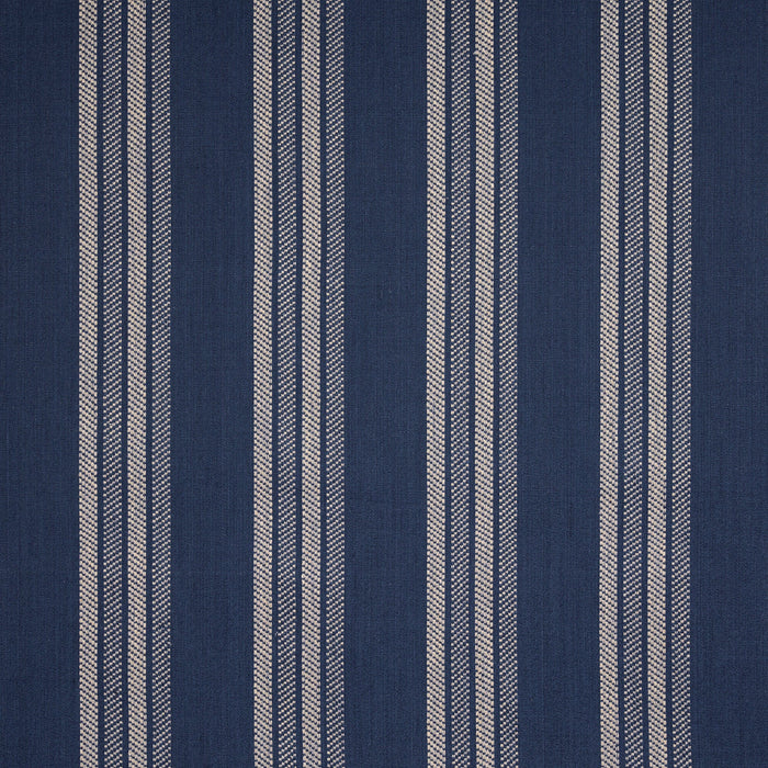 Schumacher Nor Stripe Indigo Fabric Sample 86742