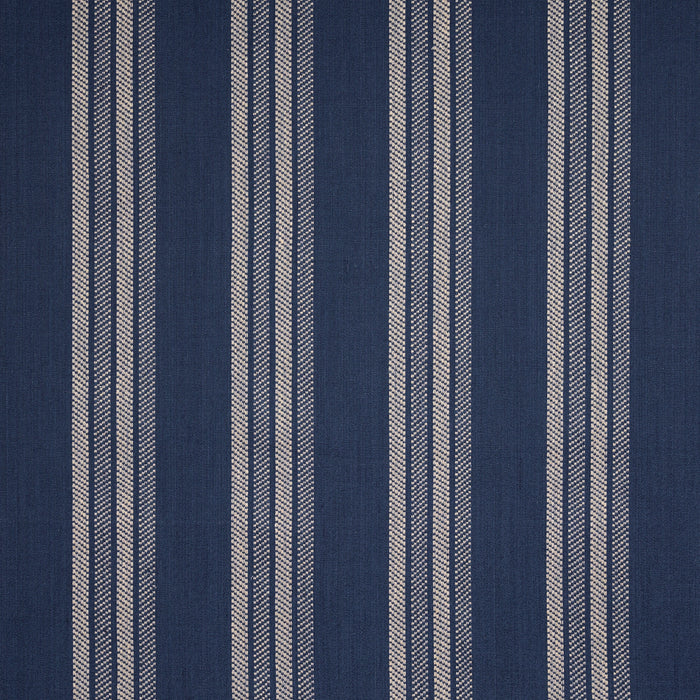 Schumacher Nor Stripe Indigo Fabric 86742
