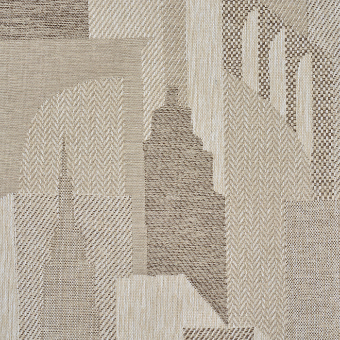 Schumacher The City's Silent Lines Indoor/Outoor Stone Fabric 86830