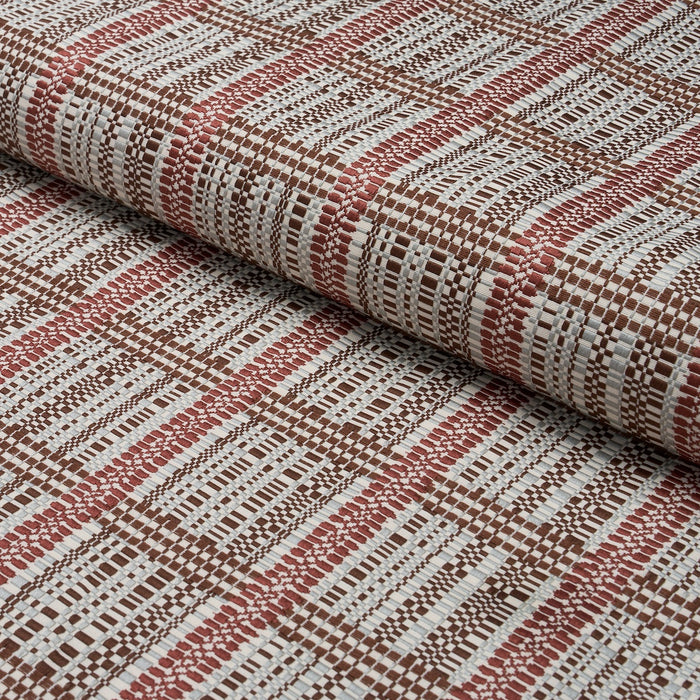 Schumacher Skyline Plaid Merlot Fabric 86851