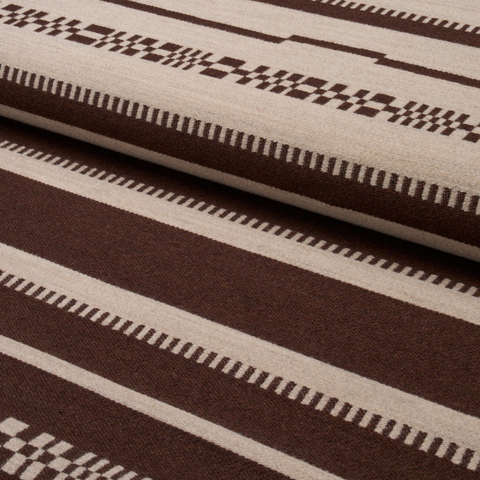 Schumacher Skyline Stripes Reversible Americano Fabric 86870