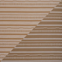 Schumacher Skyline Stripes Reversible Dune Fabric 86871