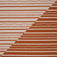 Schumacher Skyline Stripes Reversible Burnt Orange Fabric 86872