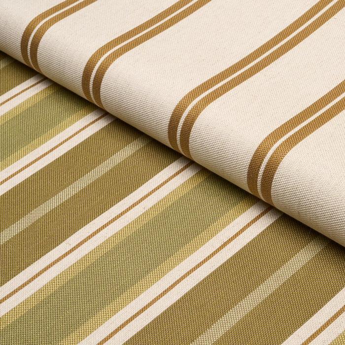 Schumacher Double Face Stripes Chartreuse Fabric 86881