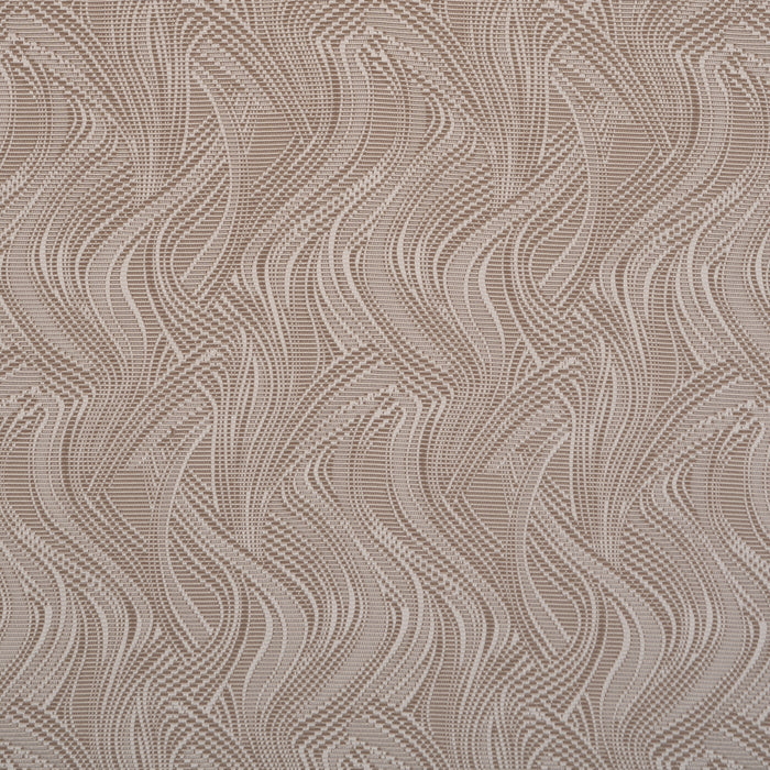 Schumacher Quilted Waves Indoor/Outdoor Metallic Brown Fabric Sample 86890