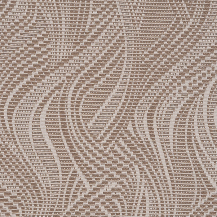 Schumacher Quilted Waves Indoor/Outdoor Metallic Brown Fabric Sample 86890