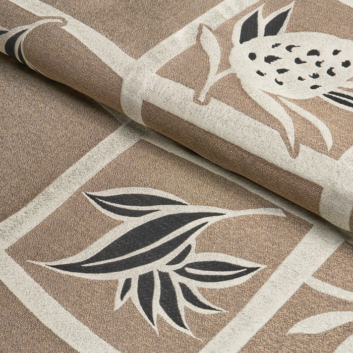 Schumacher High Line Metallic Brown Fabric Sample 86900
