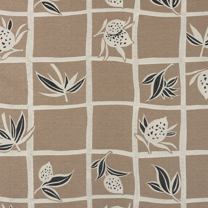 Schumacher High Line Metallic Brown Fabric Sample 86900