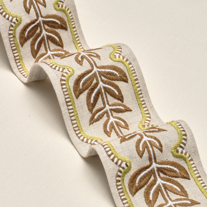 Schumacher High Line Tape Chartreuse Trim Sample 86912
