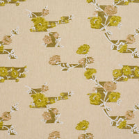 Schumacher Trace Of Connection Silk Mustard Fabric 86920