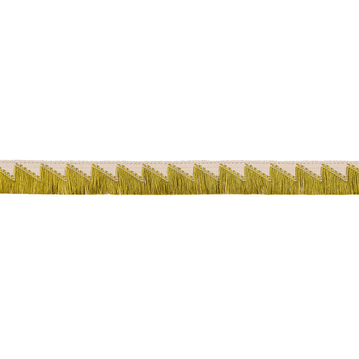 Schumacher Trace Of Connection Fringe Chartreuse Trim Sample 86930
