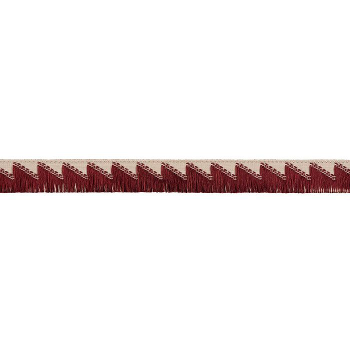 Schumacher Trace Of Connection Fringe Merlot Trim Sample 86931