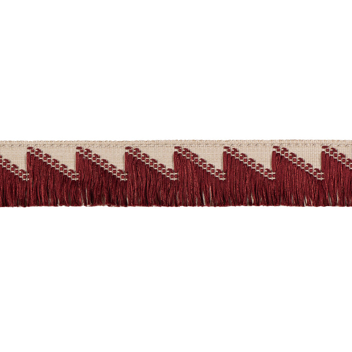 Schumacher Trace Of Connection Fringe Merlot Trim Sample 86931
