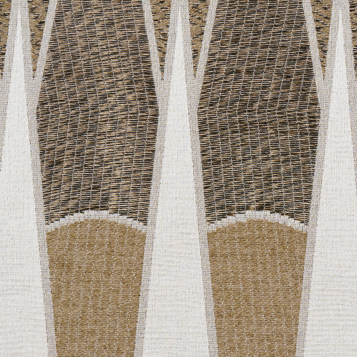 Schumacher Nightfall Skyline Metallic Brown Fabric Sample 86941