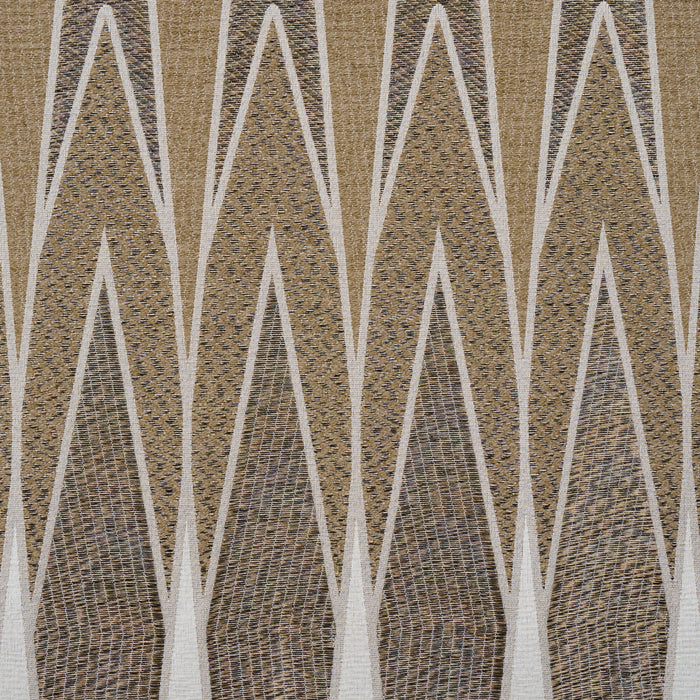 Schumacher Nightfall Skyline Metallic Brown Fabric Sample 86941