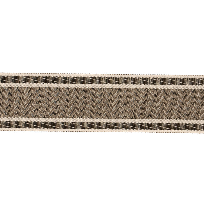 Schumacher Nightfall Skyline Tape Metallic Brown Trim Sample 86951